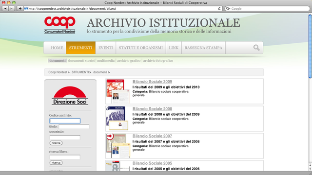 I bilanci della Cooperativa