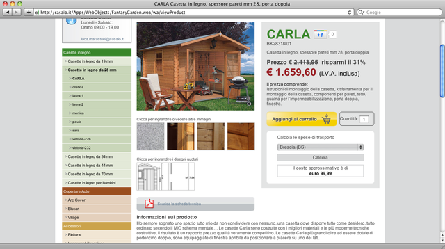 acquisto online e gestione della spedizione